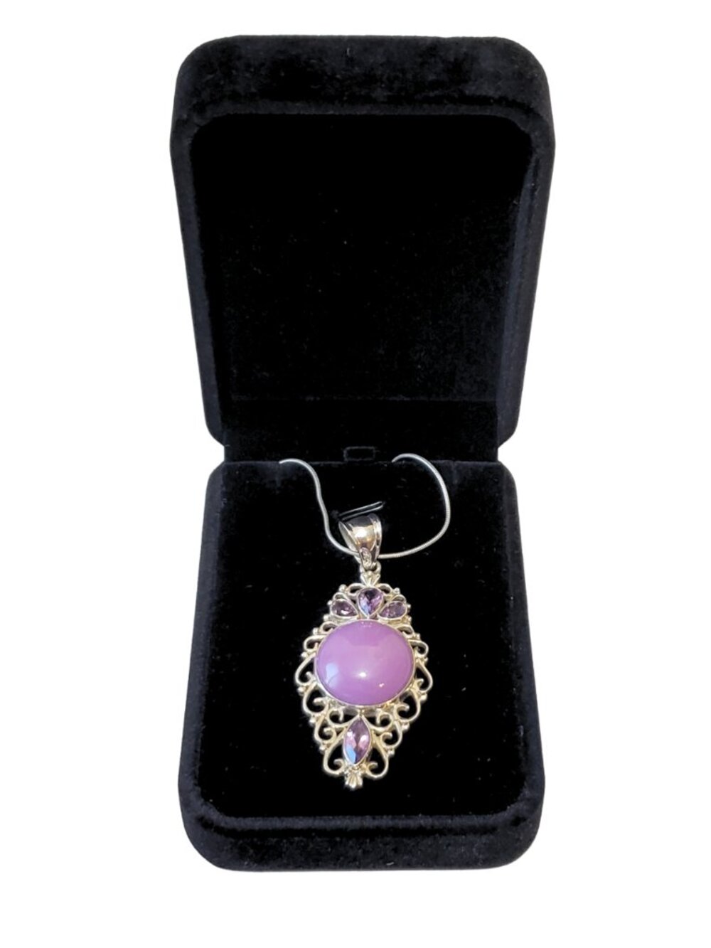 Vintage PTI Nepal 925 Sterling Silver Artisan Pendant Necklace